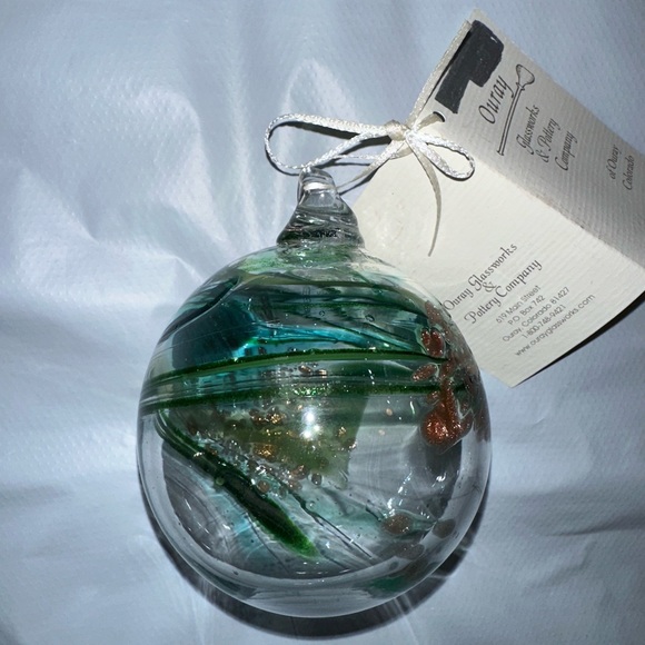 Ouray Glassworks & Pottery Company Holiday Nwt Hand Blown Glass
